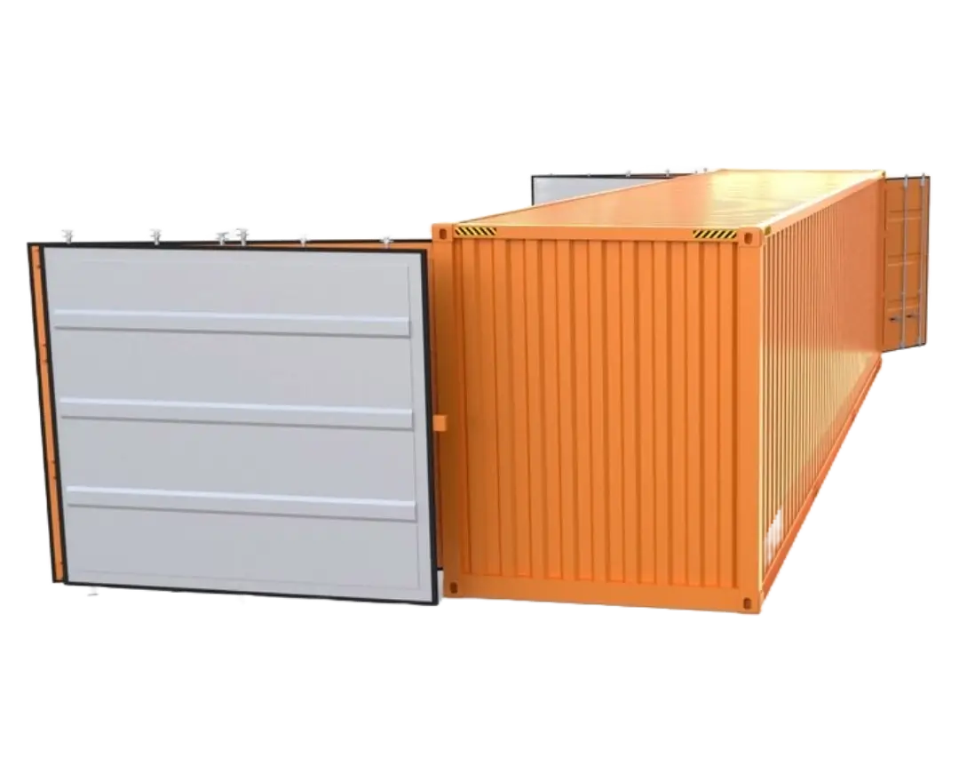 Container con abertura lateral 40pies  HC Open Side con 2 puertas
