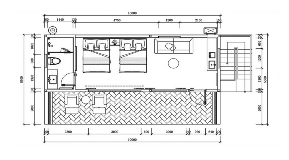 Appel Cabin VL-PB03- Casa Cápsula de Lujo, 4-8 Plazas