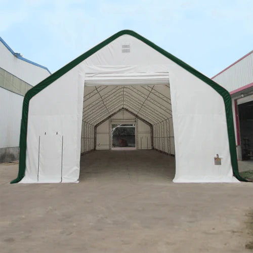 Cobertizo de almacenamiento de doble armazón L30’xL40’xH20′ – Robusto y versátil