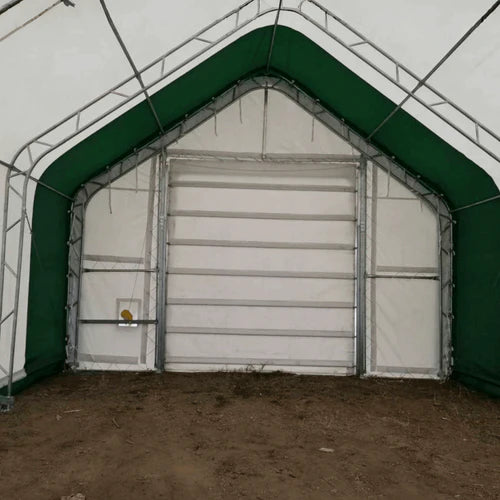 Cobertizo de almacenamiento de doble entramado W20’xL33’xH16′ – Protección robusta y versátil