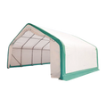 Cobertizo de almacenamiento de enrejado simple L20’xL40’xH12′ – Protección versátil y resistente