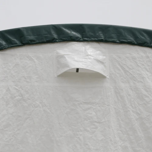 Cobertizo de almacenamiento de un solo arco L30’xL40’xH15′ – Robusto y espacioso