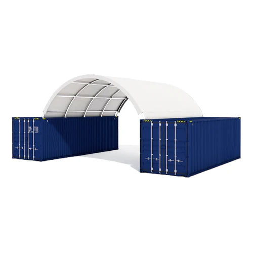 Galpón contenedor marítimo 20’x20′ – Robusto y asequible