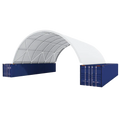 Cobertizo para contenedores marítimos 40’x40’x13′ – Robusto y versátil