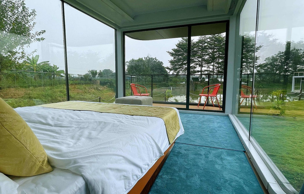Casa cápsula E7, 36,8m2-Diseño compacto, 2 camas, máxima eficiencia