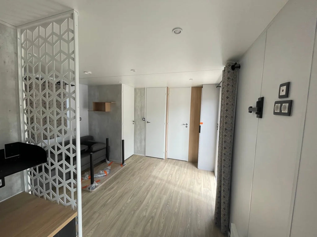 Mobile Home T2 – Solución de vivienda moderna y flexible