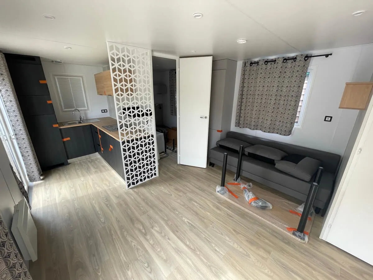 Mobile Home T2 – Solución de vivienda moderna y flexible
