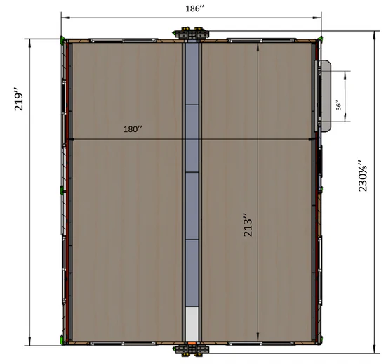 Casa prefabricada móvil extensible de 15×20 pies – Perfecta para el hogar o la oficina