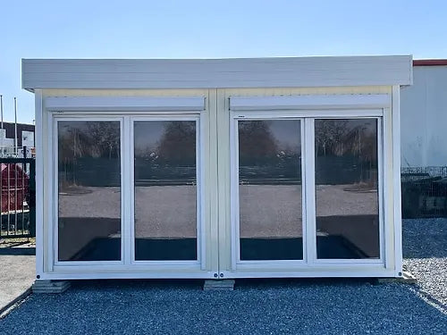 Contenedor de oficina doble – 29,4 m², modular, personalizable