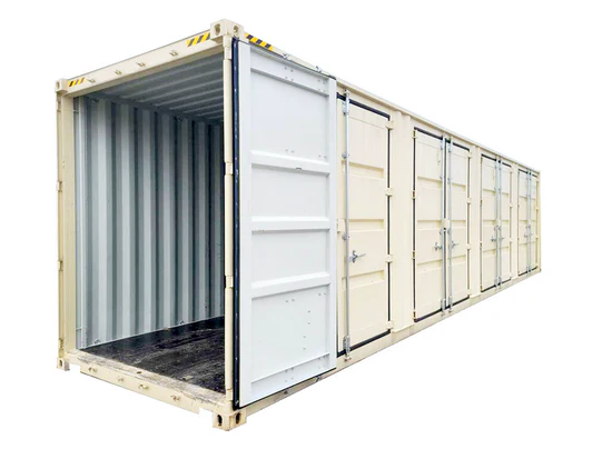 High Cube Container 40 Pies con 4 Puertas Laterales – Acceso y Protección Total