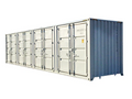High Cube Container 40 Pies con 4 Puertas Laterales – Acceso y Protección Total