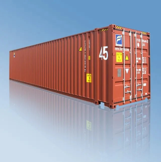 Contenedor marítimo High Cube 45 pies – Máxima capacidad y seguridad