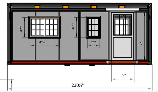 Casa Prefabricada Móvil y Extensible – 17×20 Pies