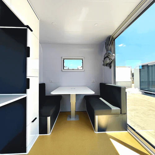 Petit Cube Palo prefabricado con inodoro – 16 pies