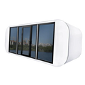 Petit Cube Palo prefabricado con inodoro – 20 pies
