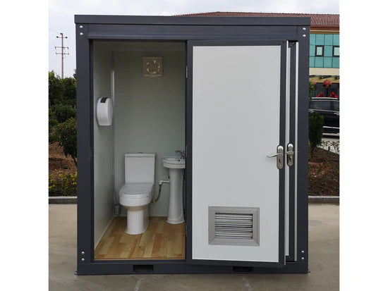 Palo de aseo portátil – 2 cabinas privadas