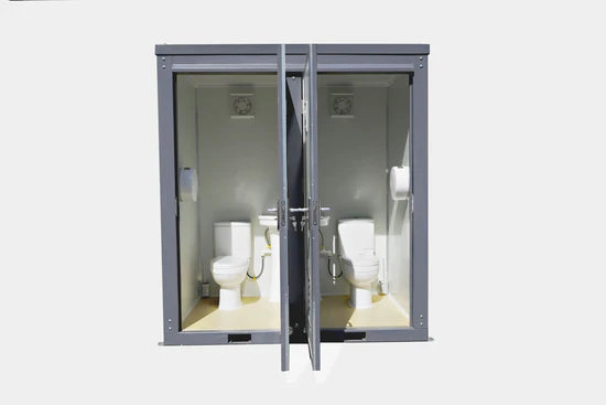 Palo de aseo portátil – 2 cabinas privadas