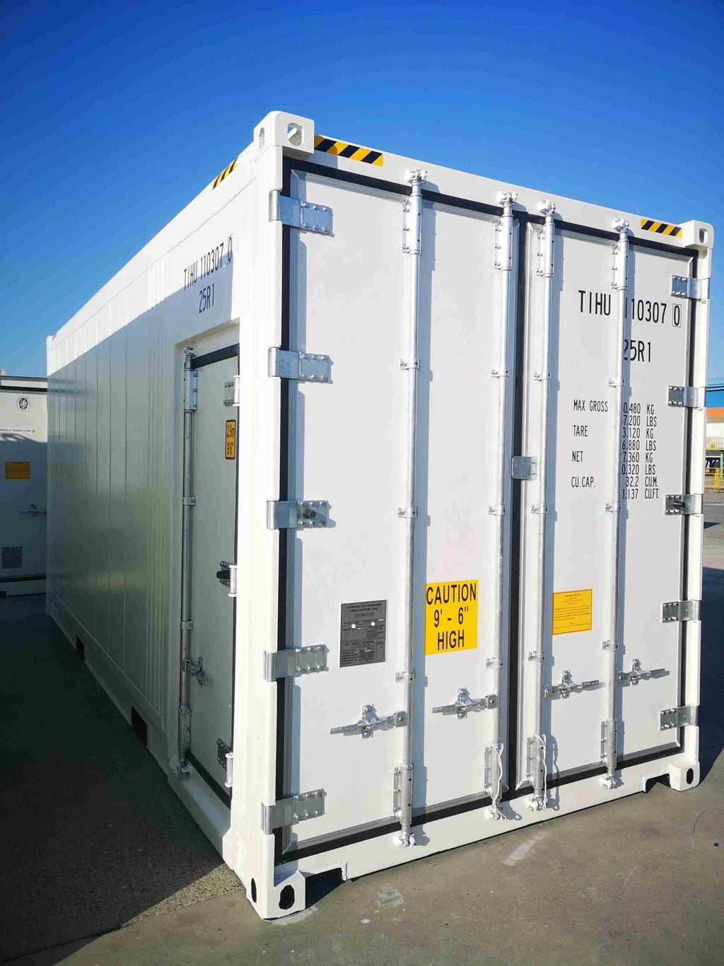 Contenedor frigorífico High Cube 20' con puerta lateral de acceso personal usado 20 pies