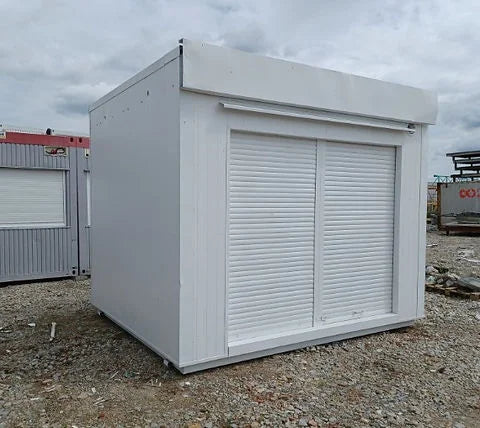 Contenedor Comercial 300×350 Con Persianas Frontales Divididas
