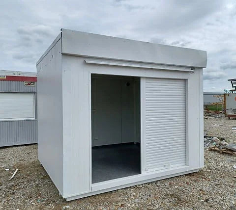 Contenedor Comercial 300×350 Con Persianas Frontales Divididas